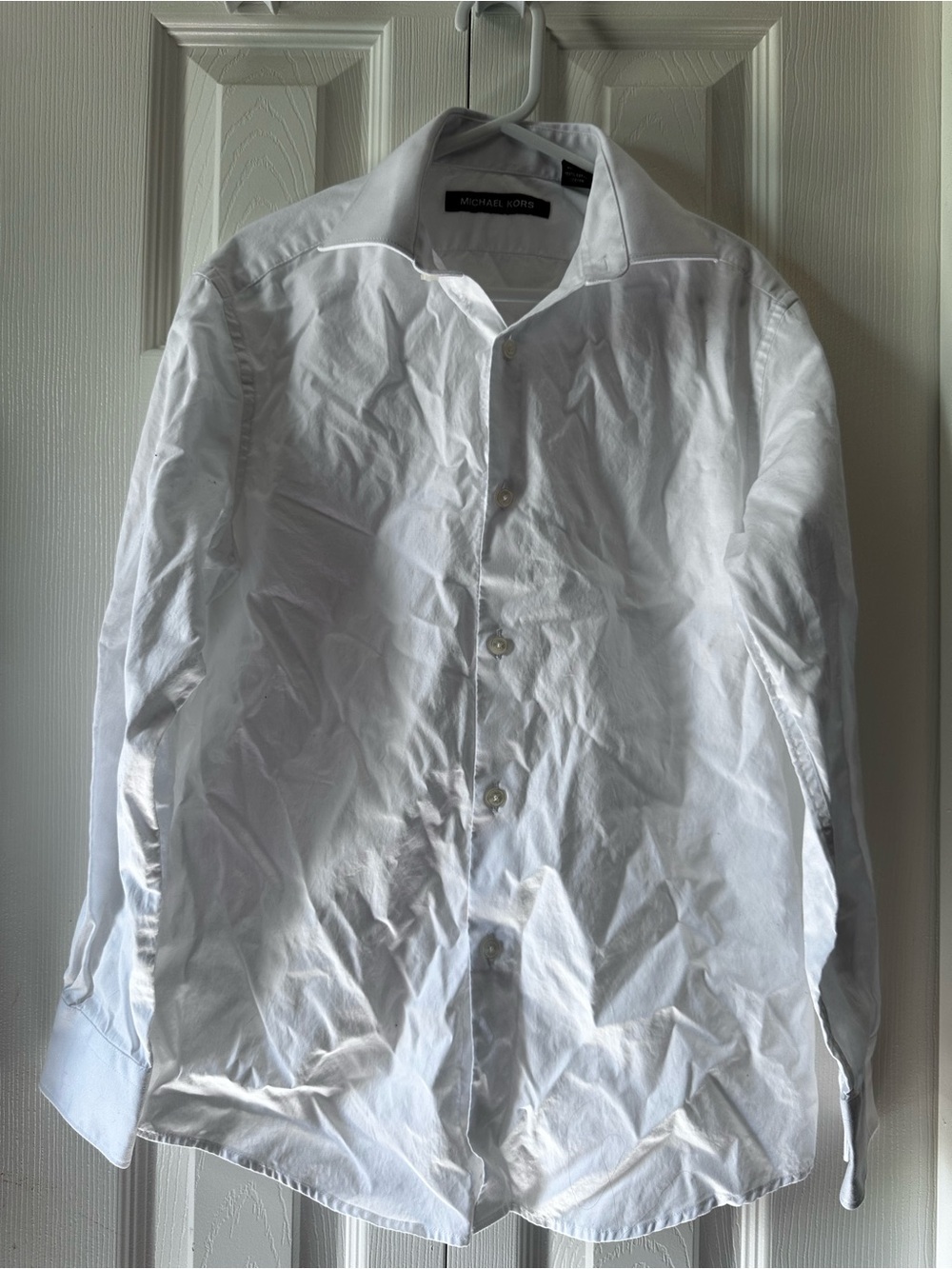 Michael Kors Boys White Button-Front Shirt #9